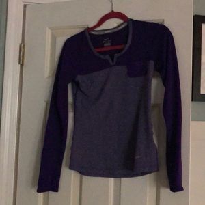 Xs purple Sri fit running top.